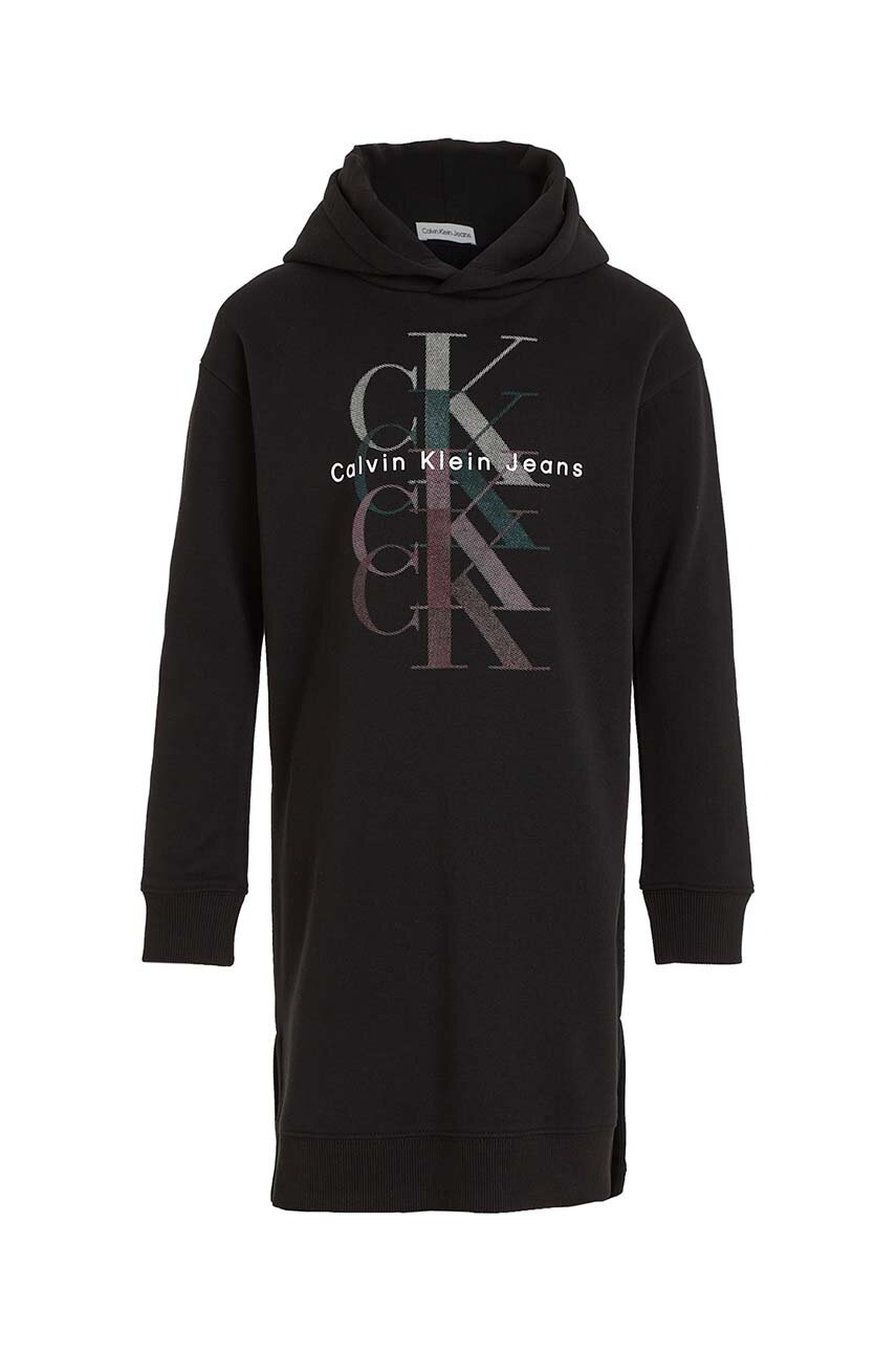 Детское платье Calvin Klein Jeans цвет чёрный mini oversize