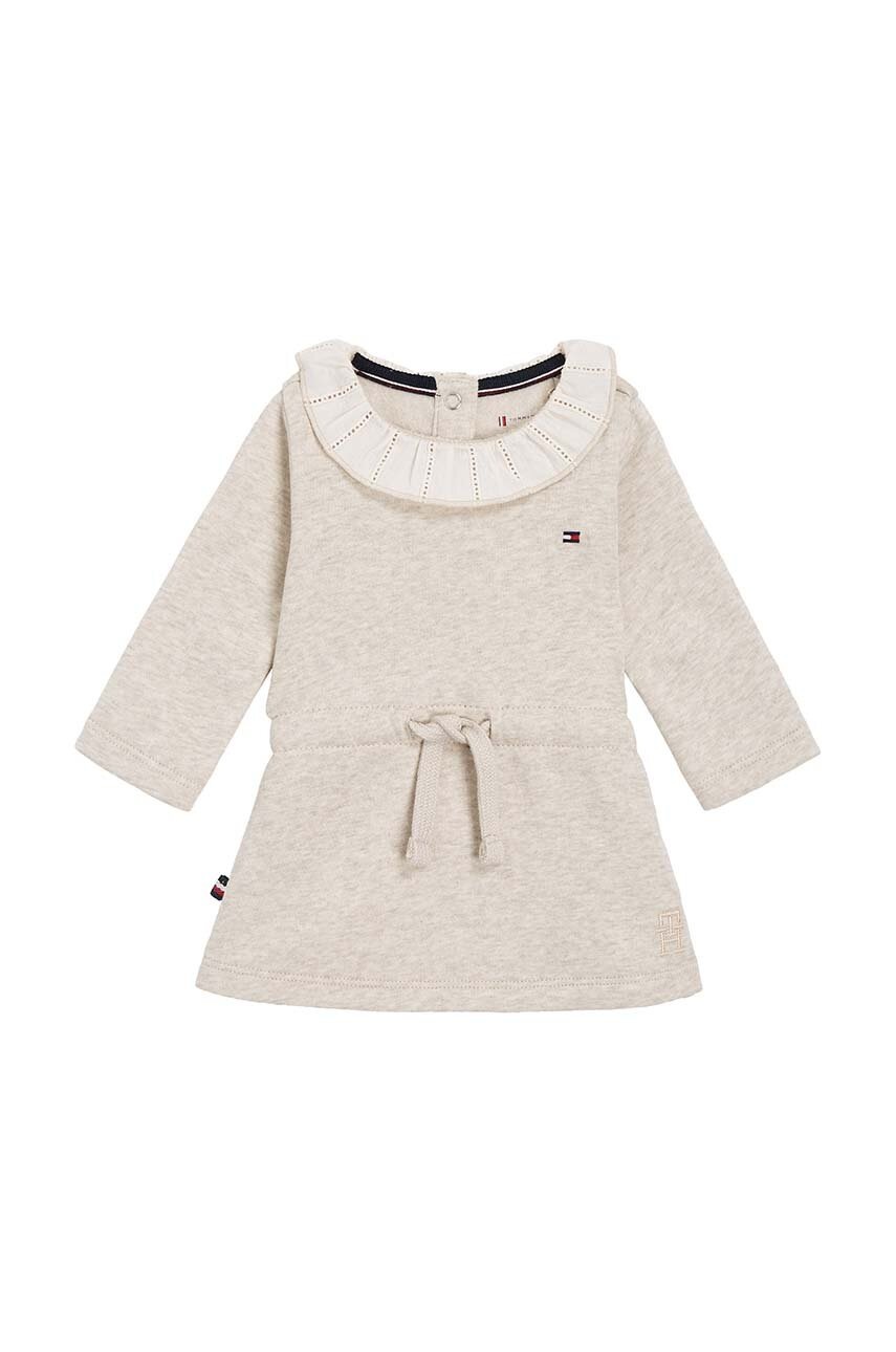 

Платье для младенцев Tommy Hilfiger цвет бежевый mini расклешённая
