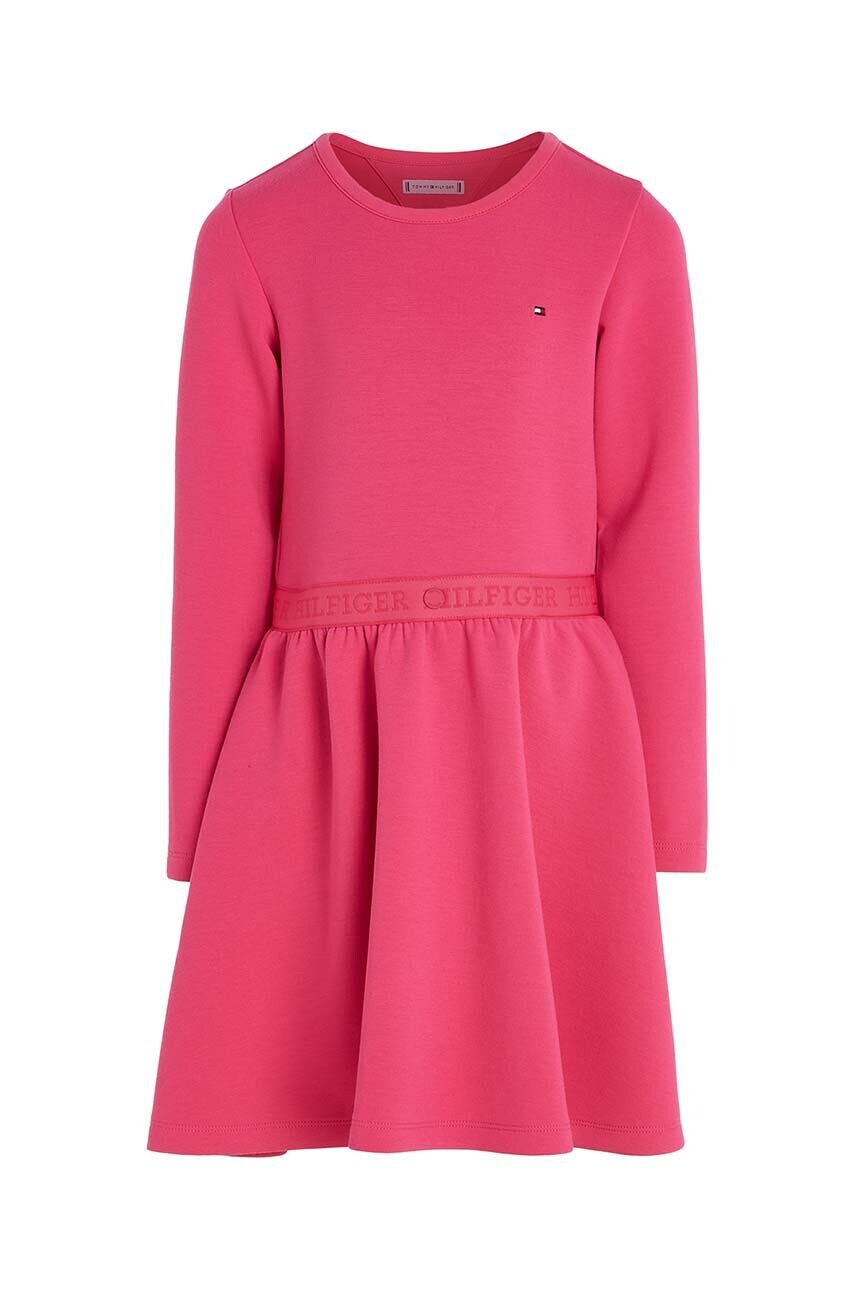 

Дитяча сукня Tommy Hilfiger колір рожевий mini розкльошена