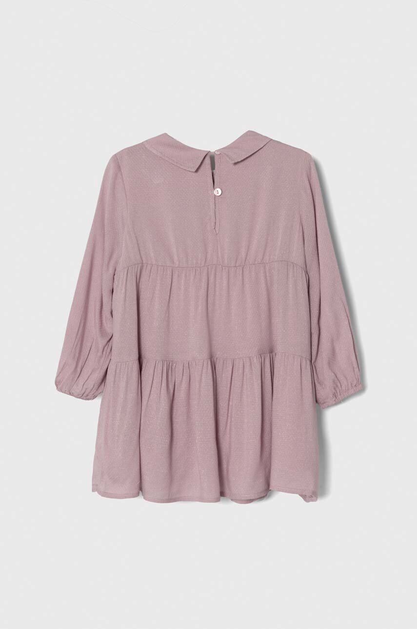 Детское платье United Colors of Benetton цвет фиолетовый mini расклешённая
