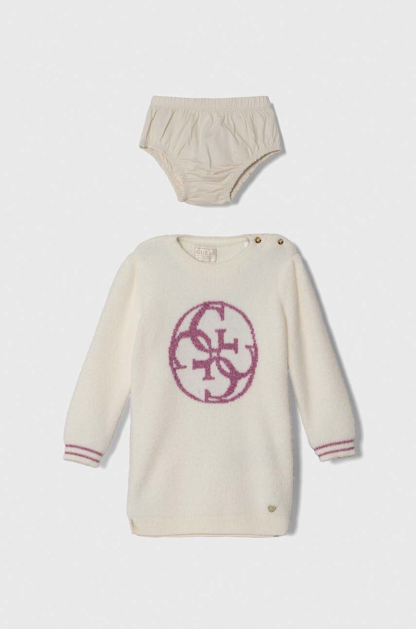 

Платье для младенцев Guess цвет бежевый mini прямая