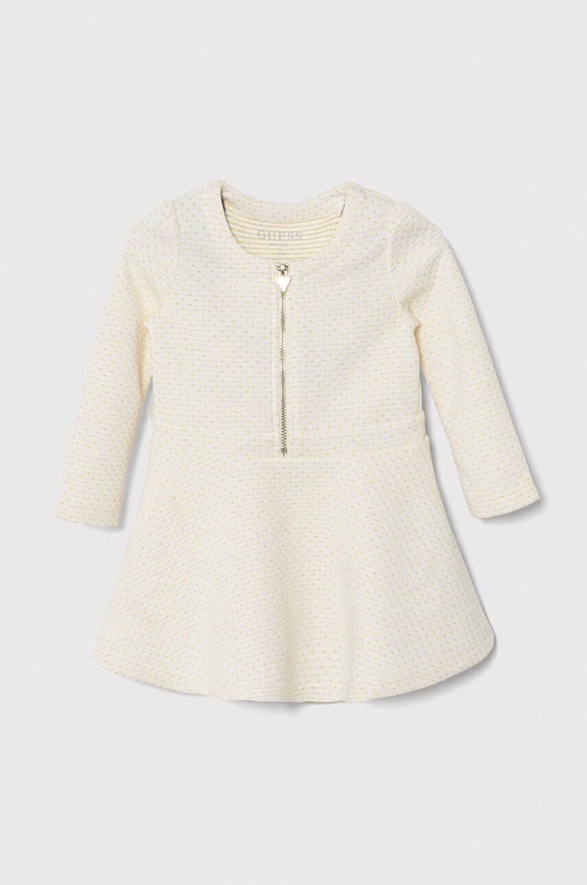 Платье для младенцев Guess цвет бежевый mini расклешённая