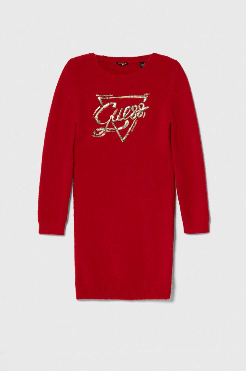 

Детское платье Guess цвет красный mini прямая