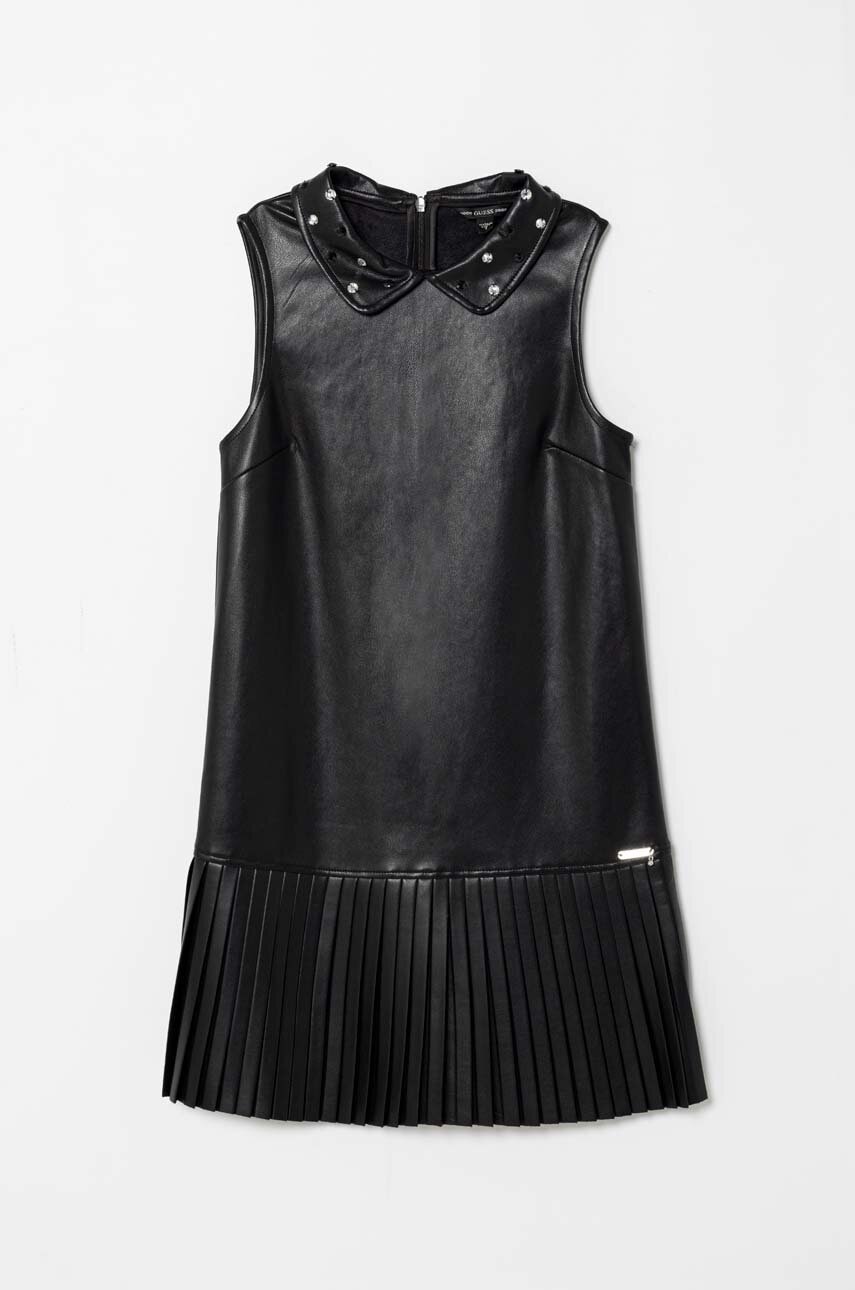 

Детское платье Guess цвет чёрный midi прямая