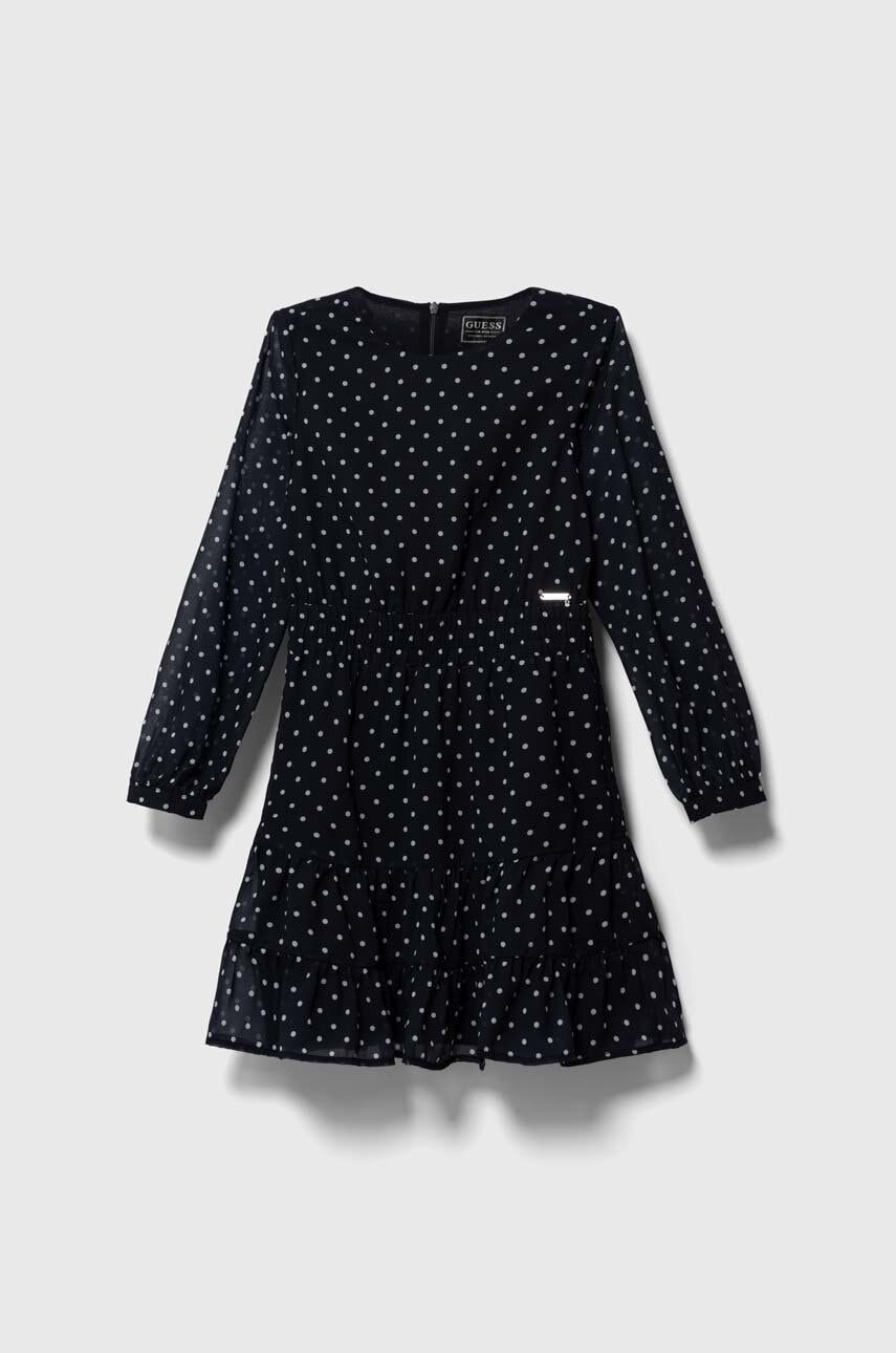 

Детское платье Guess цвет синий mini расклешённая