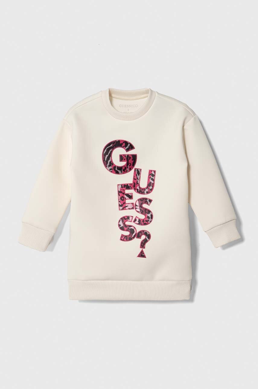 

Детское платье Guess цвет бежевый mini прямая