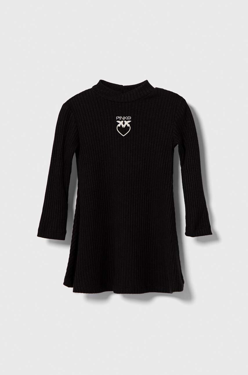 

Детское платье Pinko Up цвет чёрный mini расклешённое