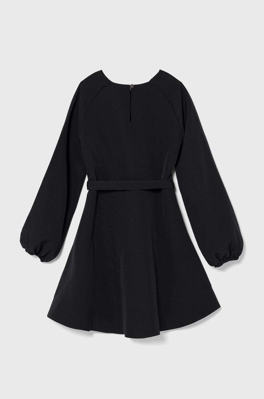 Детское платье Pinko Up цвет чёрный mini расклешённая
