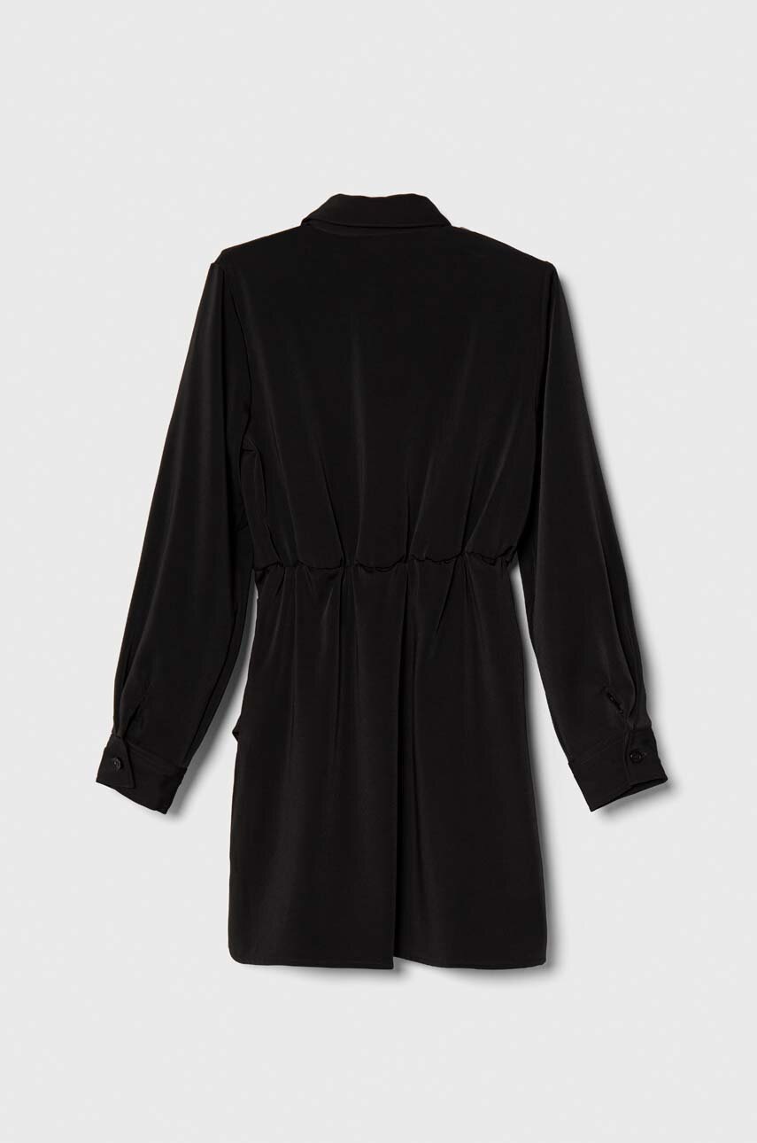 Детское платье Pinko Up цвет чёрный mini расклешённое