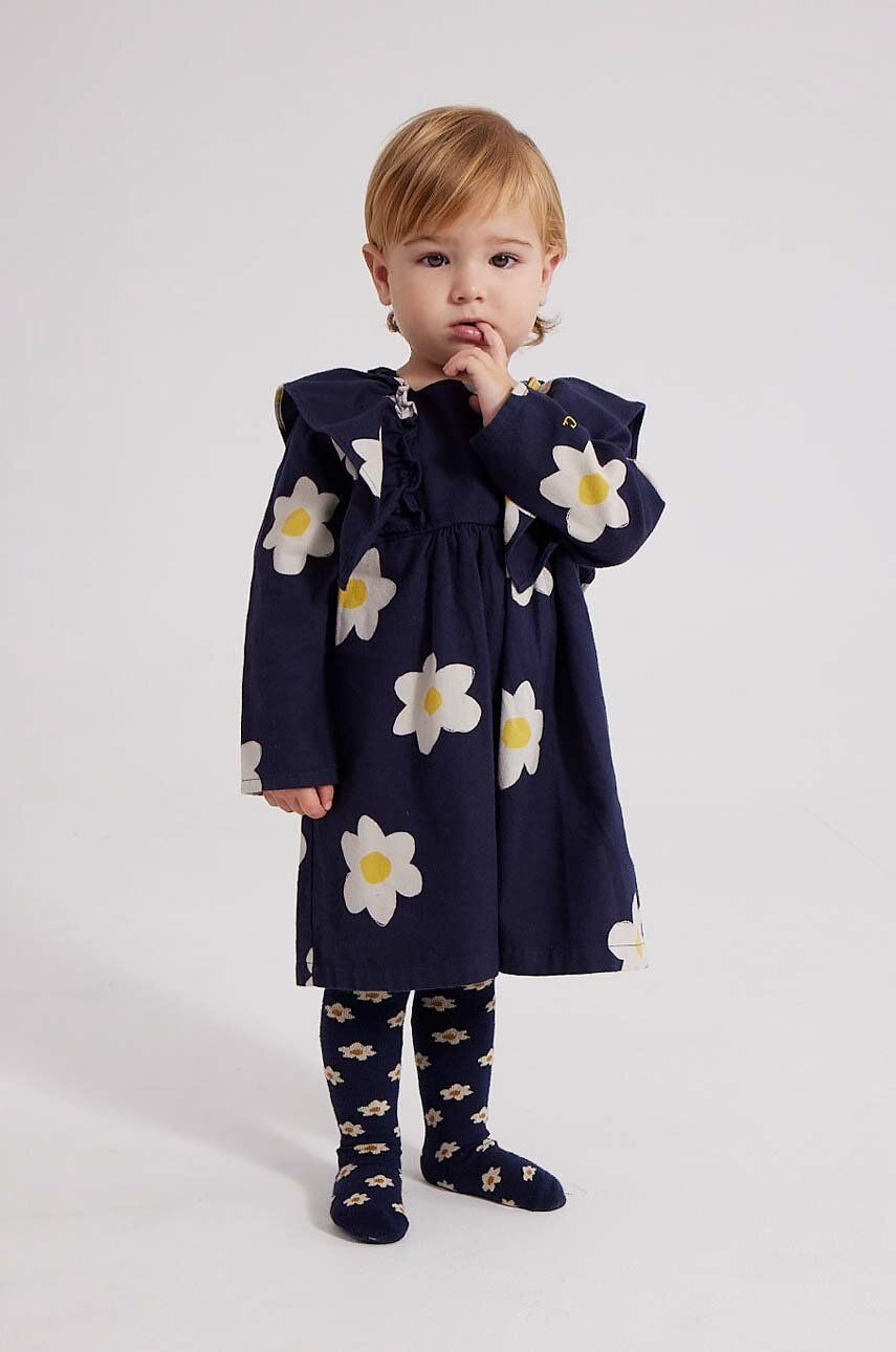 Levně Dětské bavlněné šaty Bobo Choses tmavomodrá barva, mini