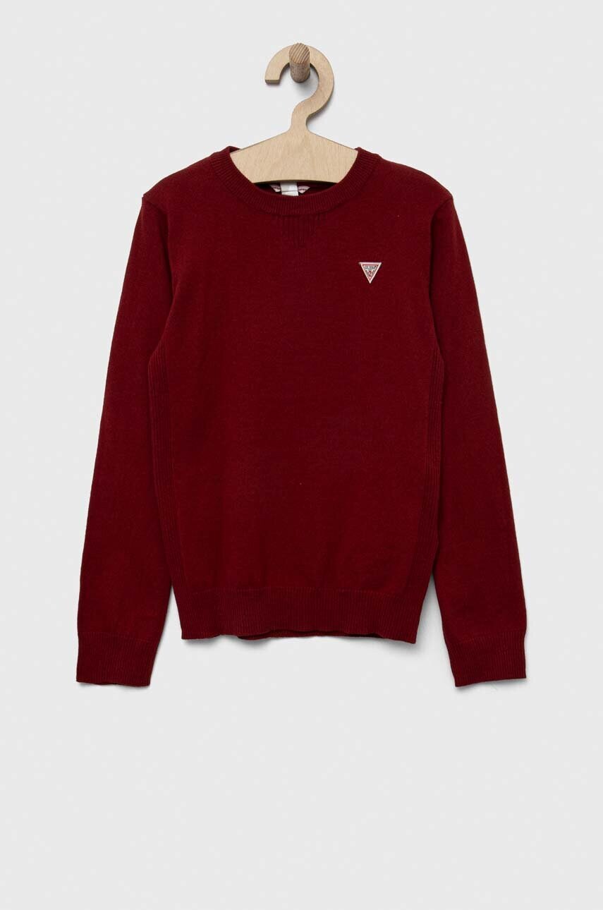 

Детский свитер Guess цвет бордовый лёгкий