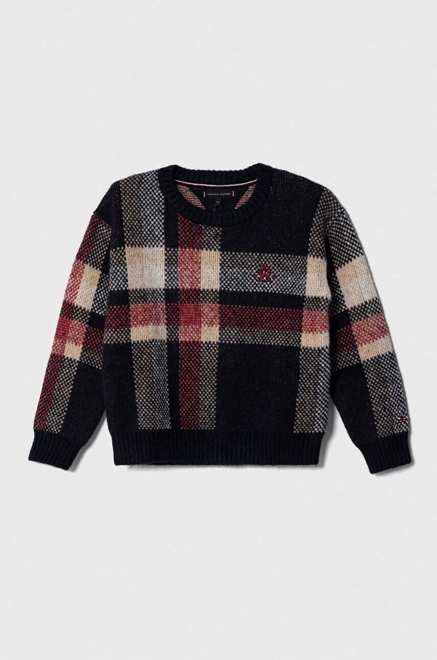 

Детский свитер с примесью шерсти Tommy Hilfiger тёплый