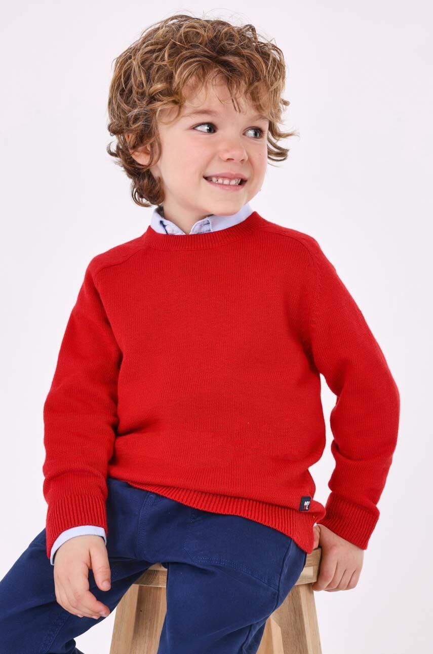 Mayoral pulover pentru copii din amestec de lana culoarea rosu, light