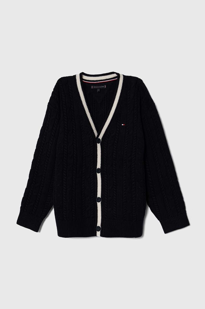 

Детский кардиган Tommy Hilfiger цвет синий лёгкий