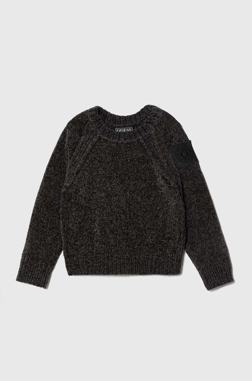 Dětský svetr Guess šedá barva - šedá - 100 % Polyester