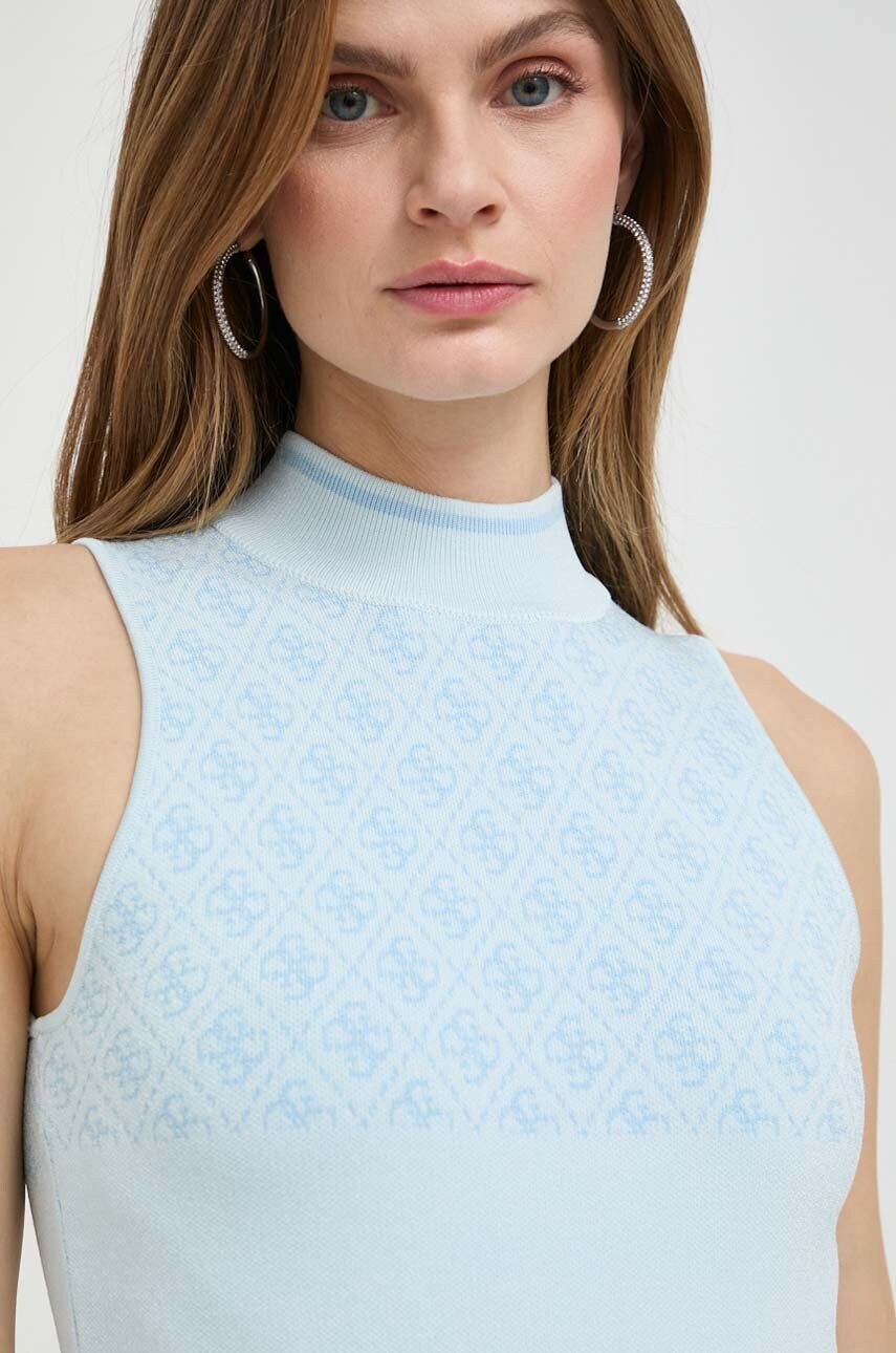 

Топ Guess LISE дамски в бежово с ниско поло W3YR26 Z37K0, Син