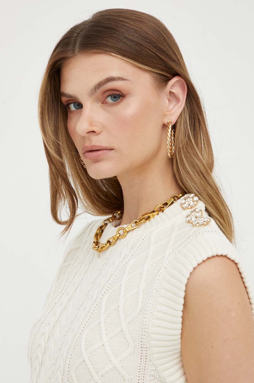 

Свитер с примесью шерсти Guess женский цвет бежевый тёплый