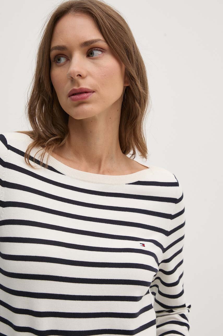 

Пуловер Tommy Hilfiger дамски в тъмносиньо от лека материя WW0WW40099, Тъмносин