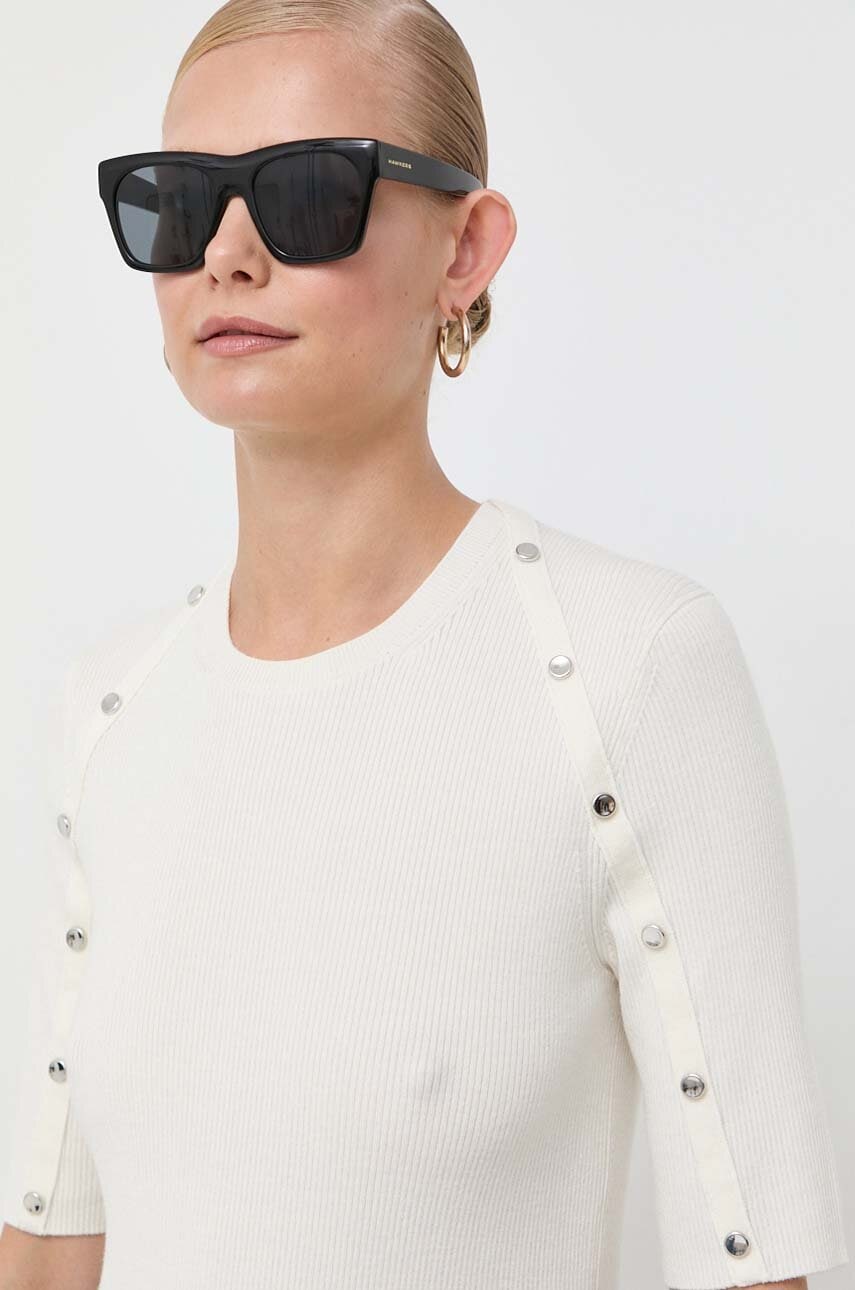 BOSS pulover din amestec de lana femei, culoarea bej, light