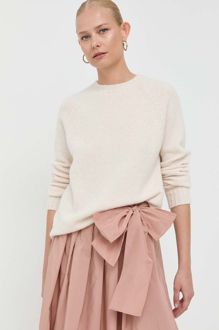 Weekend Max Mara pulover din amestec de lana femei, culoarea bej