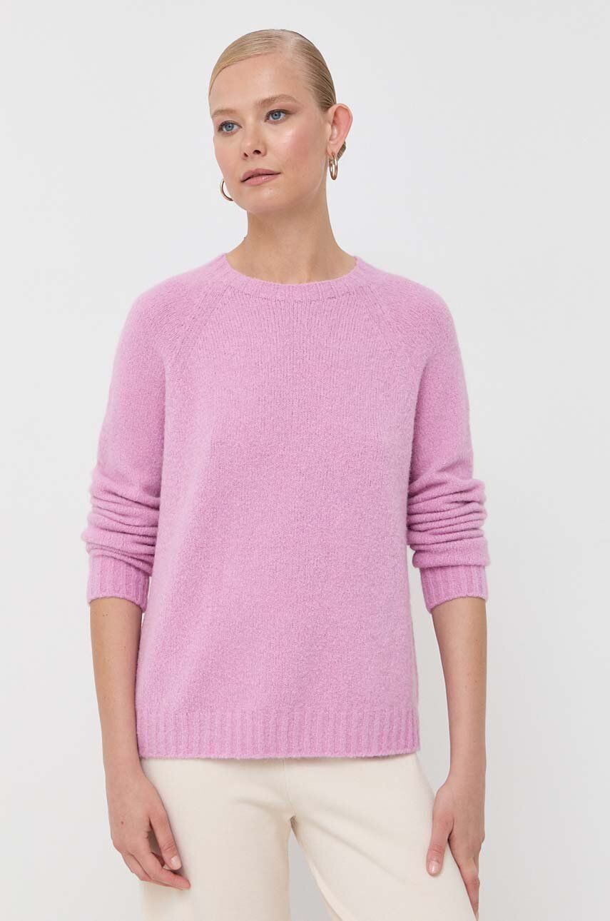 Weekend Max Mara pulover din amestec de lana femei, culoarea roz