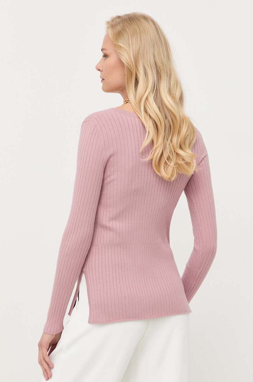 Svetr Max Mara Leisure dámský, růžová barva, lehký