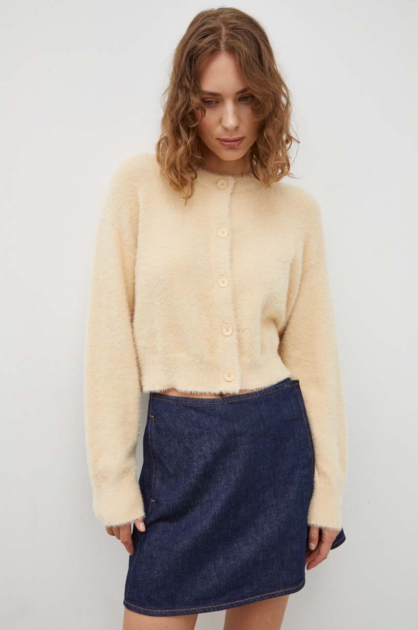 Levi's cardigan femei, culoarea bej, light