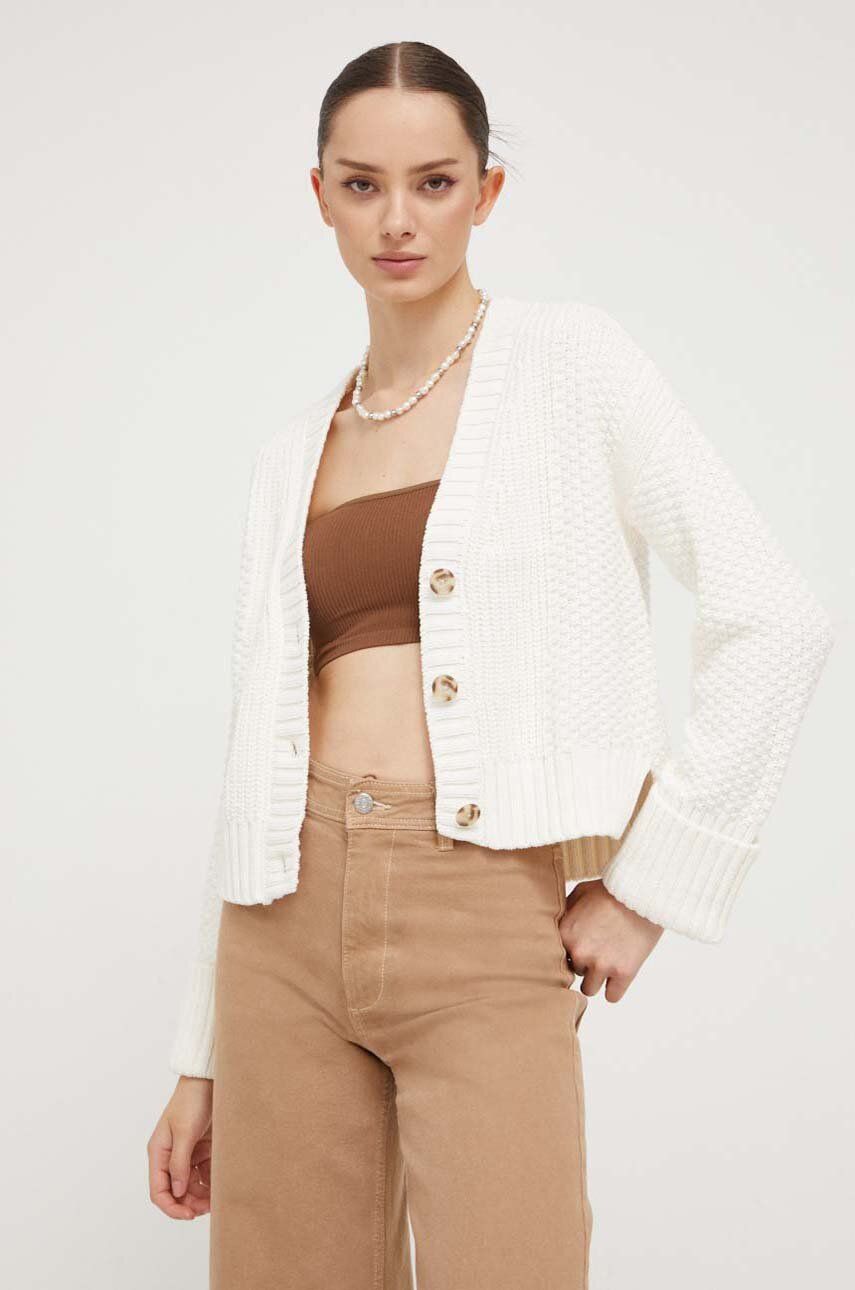 Abercrombie & Fitch cardigan femei, culoarea bej