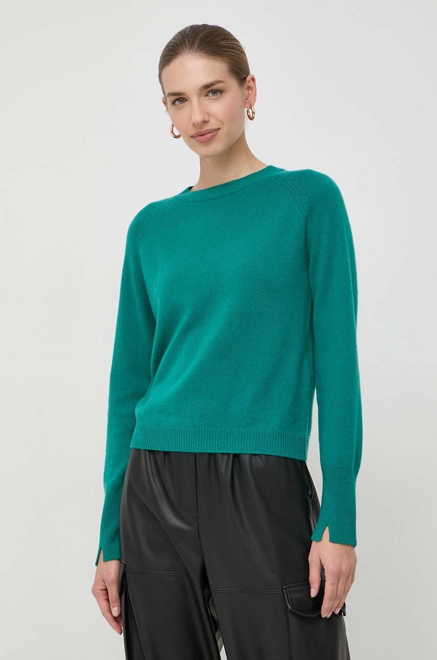 Marella pulover de lana femei, culoarea verde