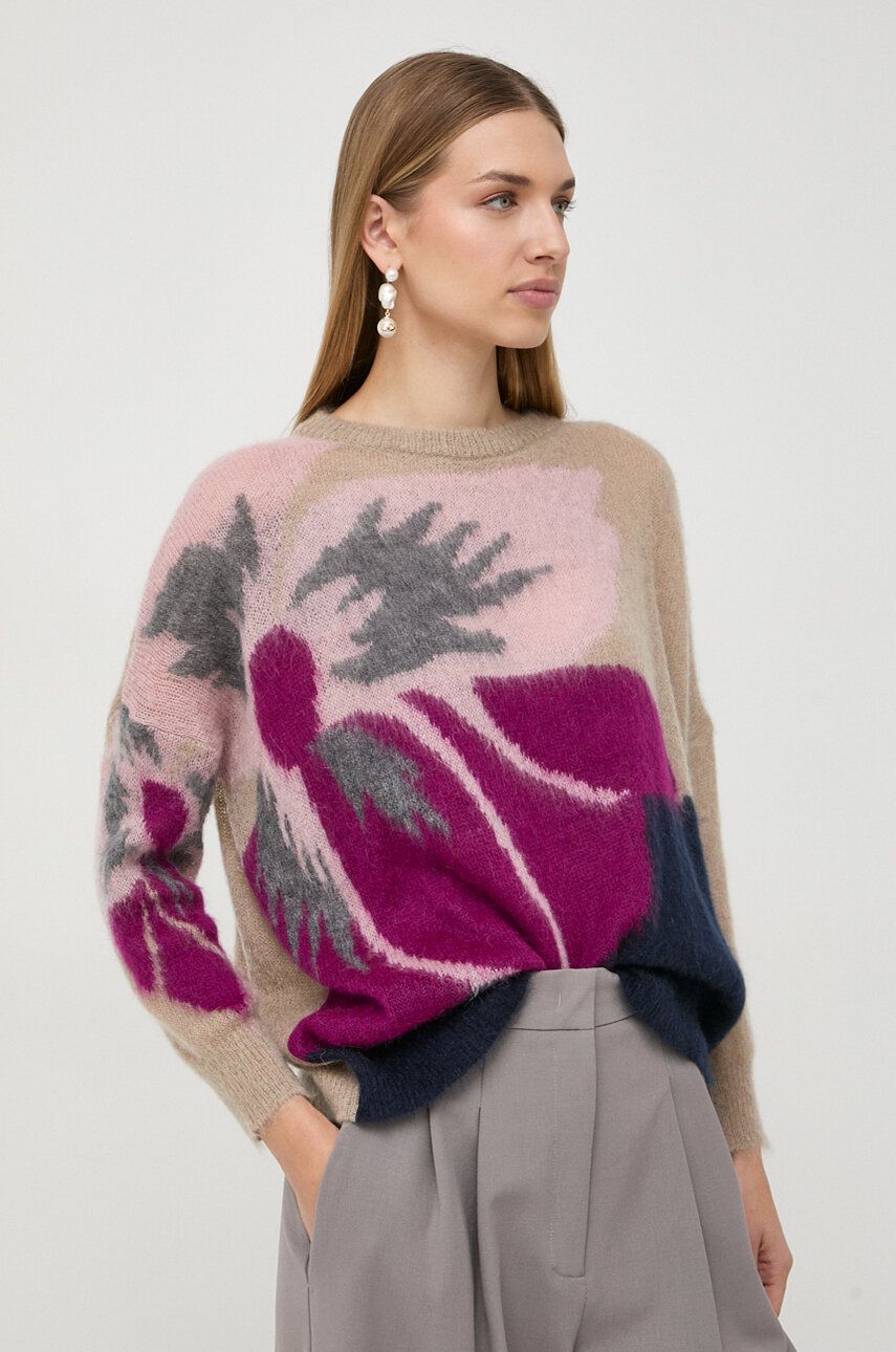 Marella pulover femei, culoarea violet