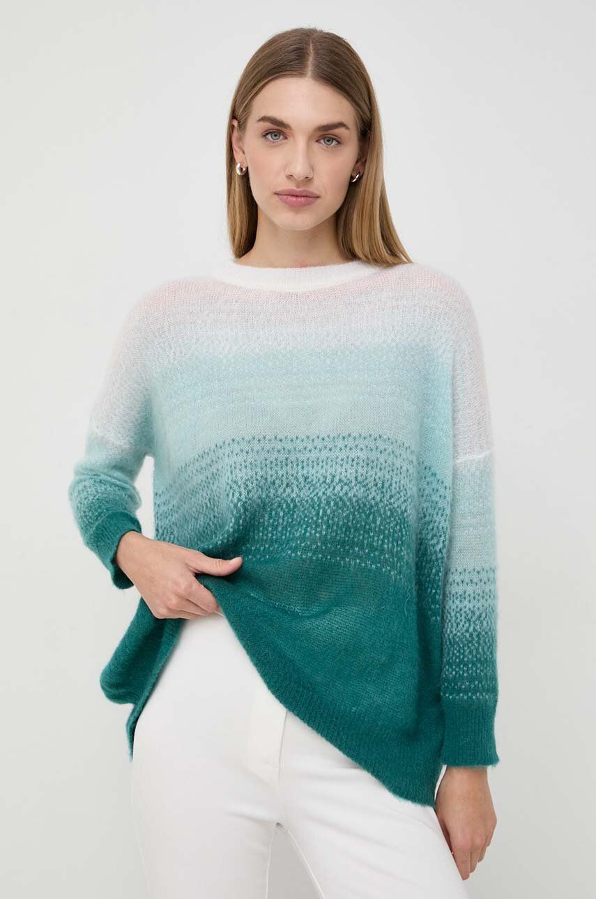 Marella pulover femei, culoarea turcoaz