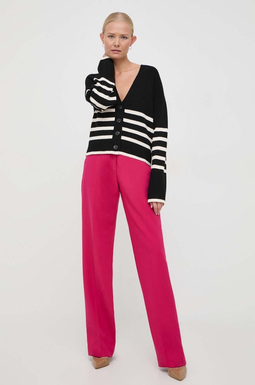 Πλεκτή ζακέτα Notes du Nord χρώμα: μαύρο φωτογραφία