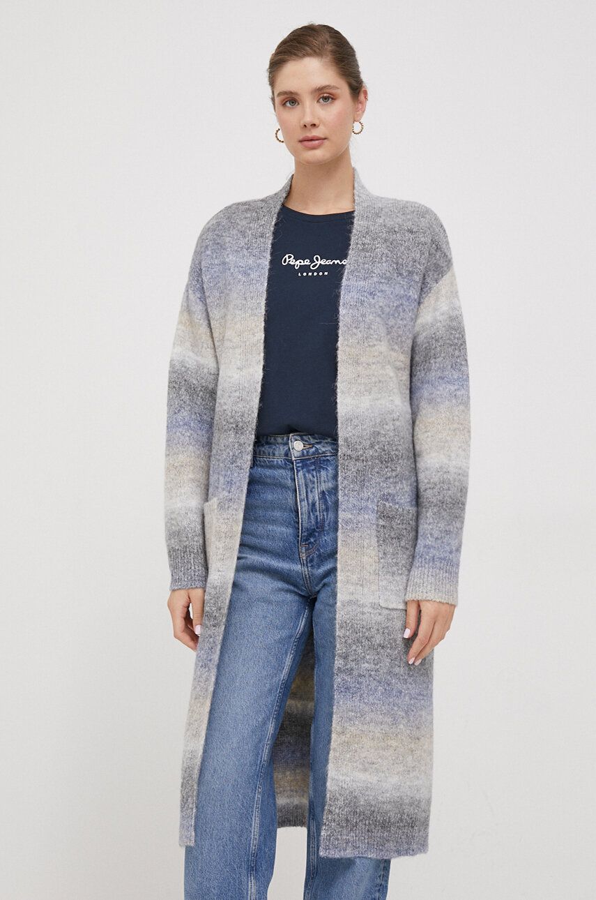Pepe Jeans cardigan din amestec de lana călduros