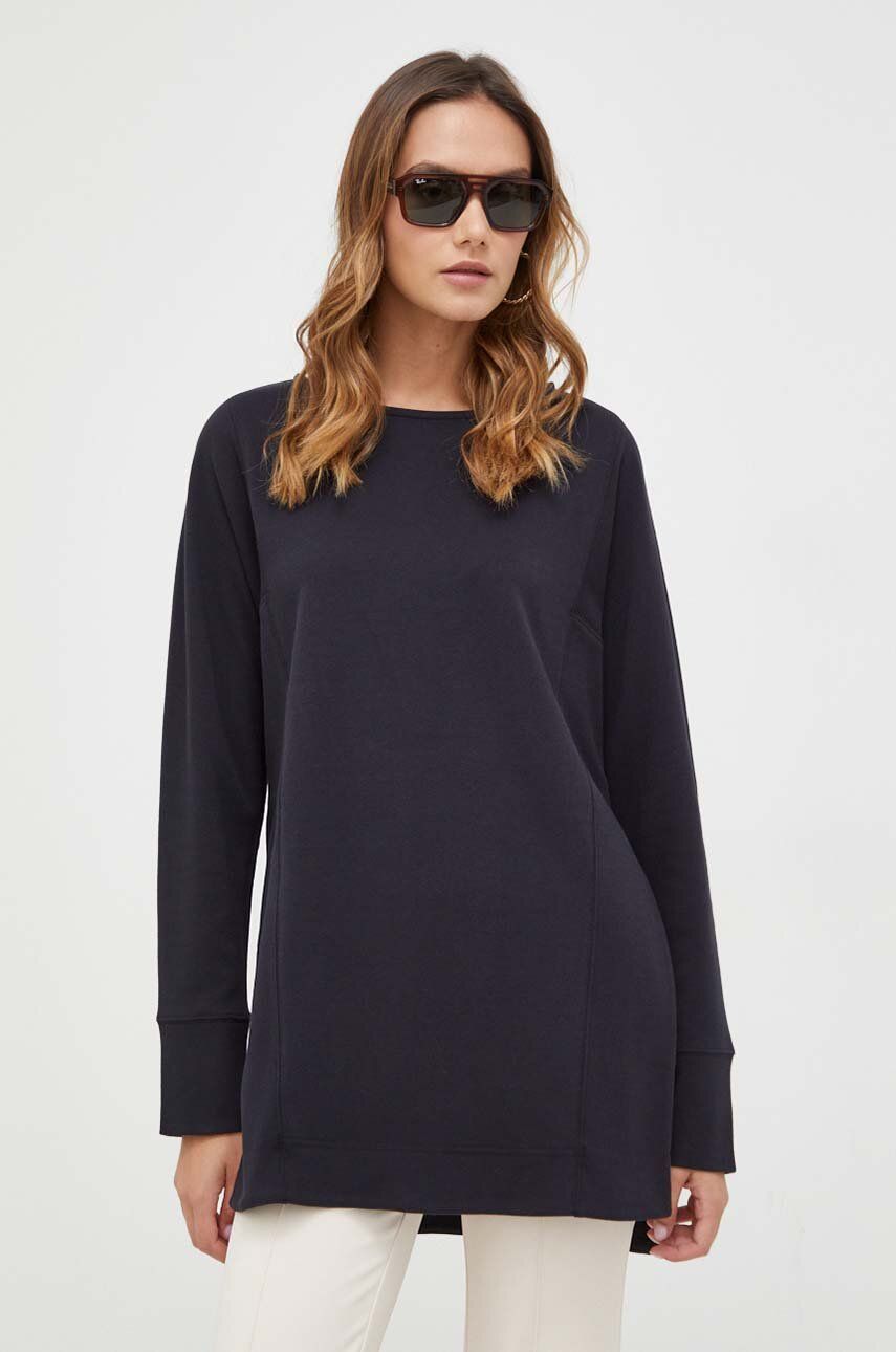 Max Mara Leisure longsleeve femei, culoarea negru