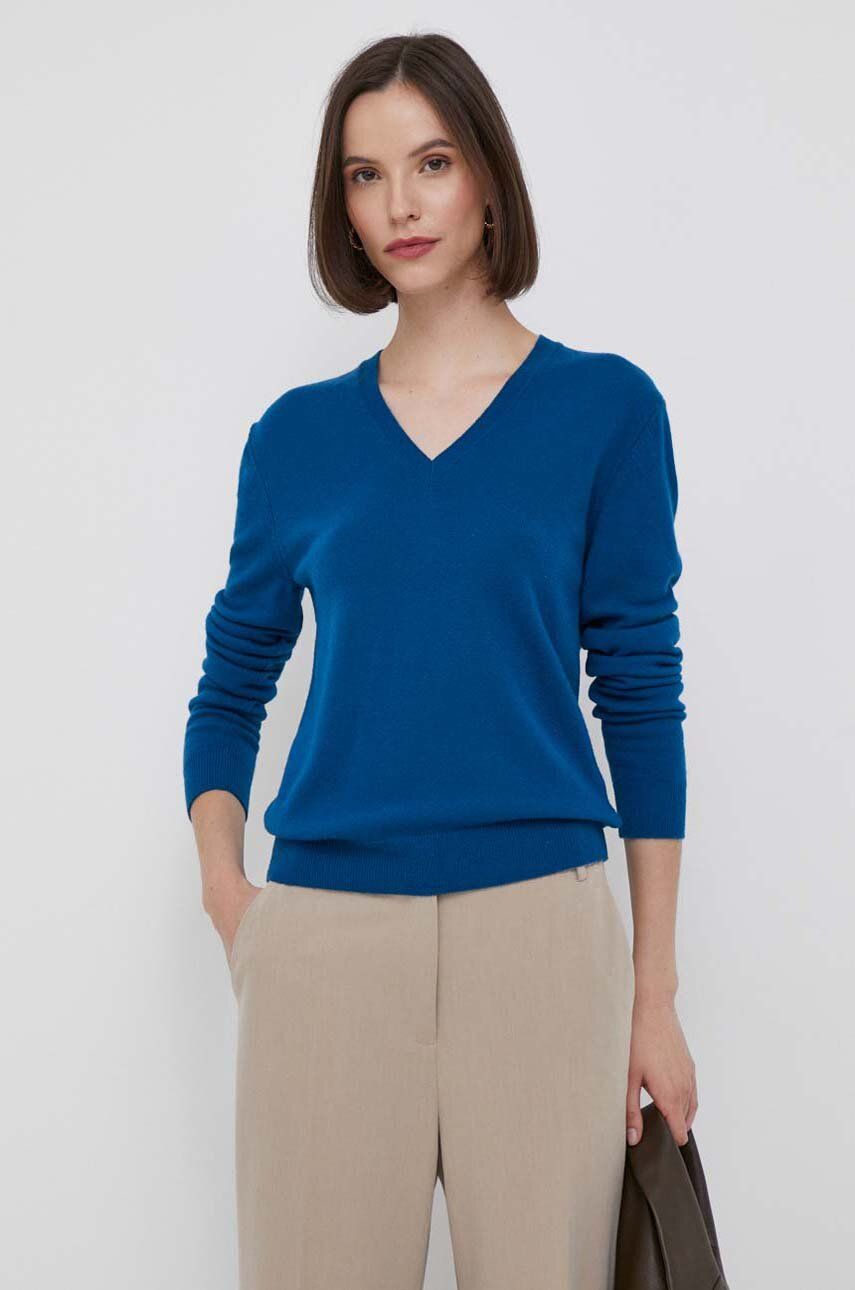 United Colors of Benetton pulover de lana femei, light