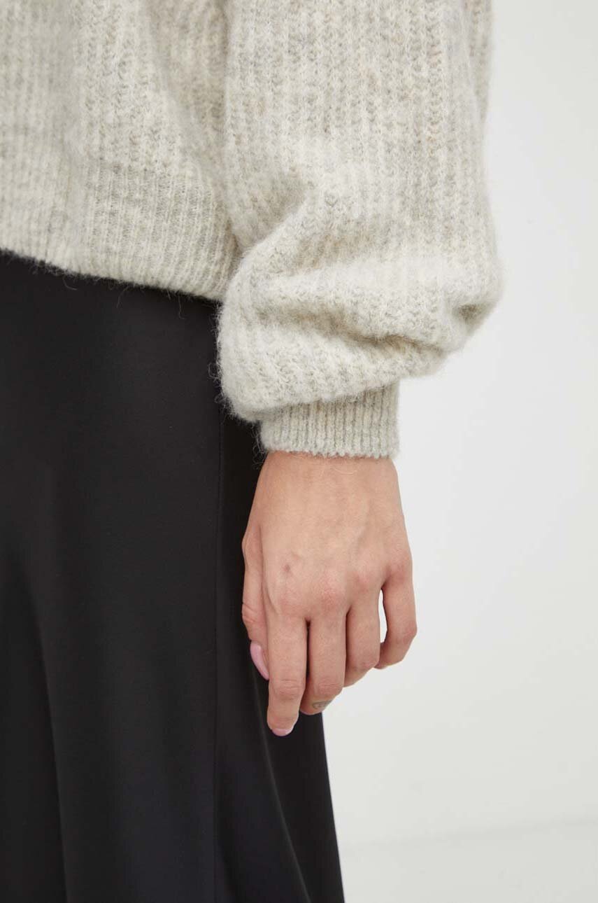 Πουλόβερ με προσθήκη μαλλιού American Vintage γυναικεία, χρώμα: γκρι φωτογραφία