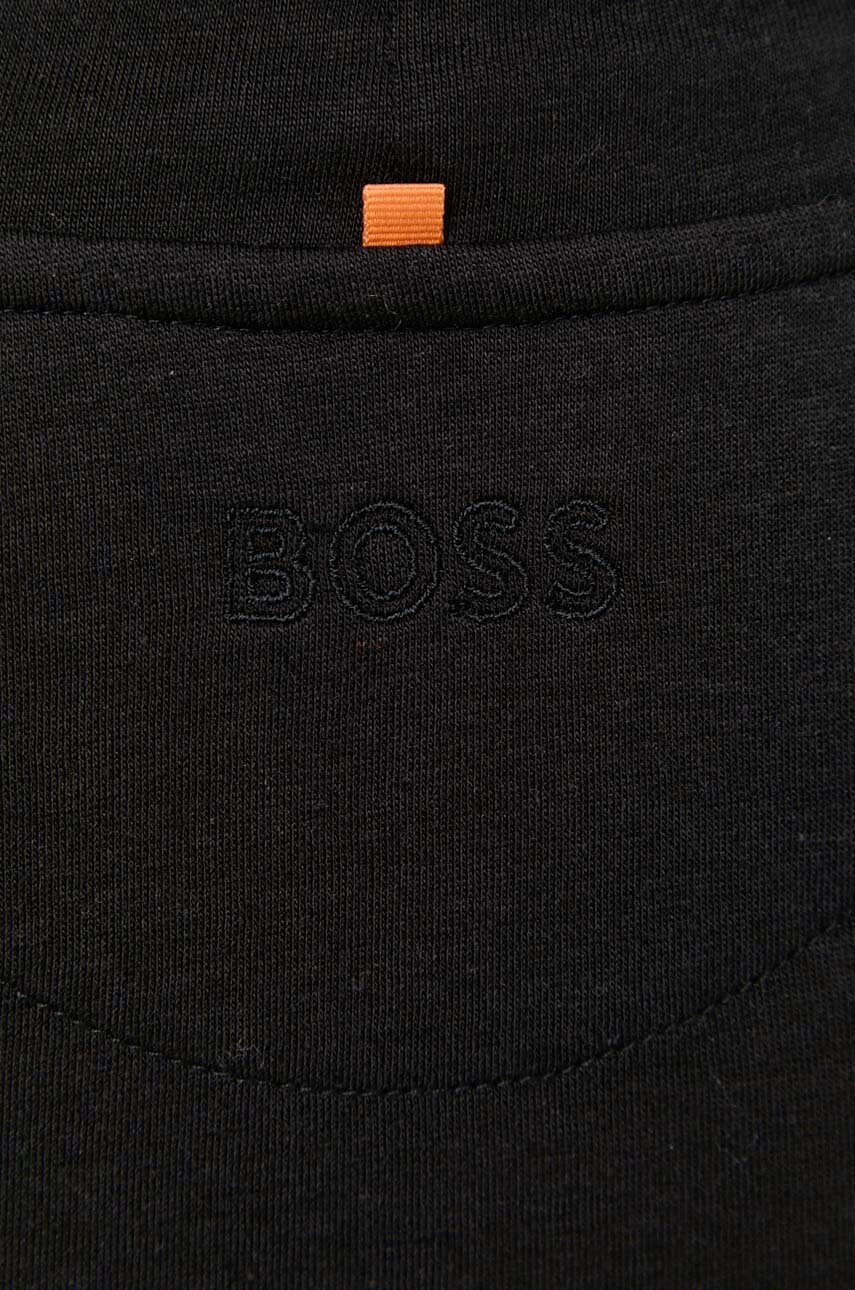 Longsleeve Boss Orange BOSS ORANGE χρώμα: μαύρο φωτογραφία