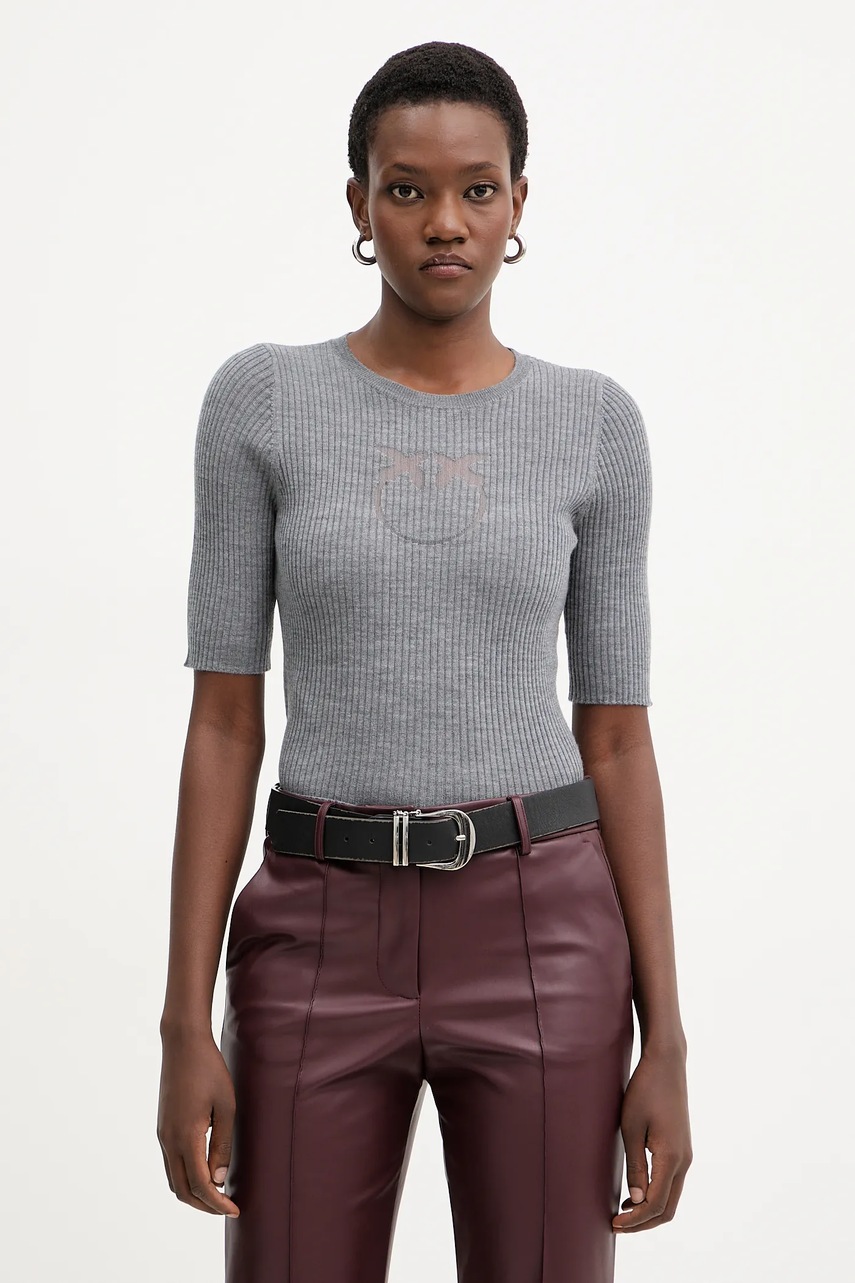 Levně Vlněný svetr Pinko dámský, černá barva