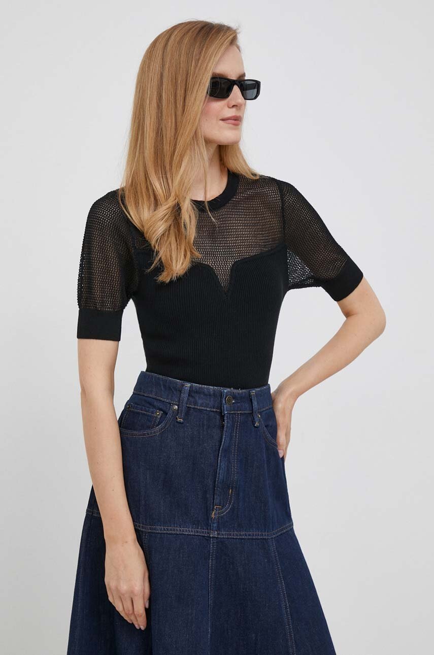 

Свитер Dkny женский цвет чёрный лёгкий