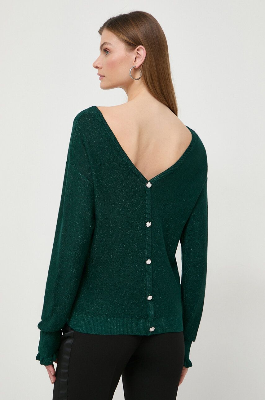 Morgan cardigan femei, culoarea verde, light