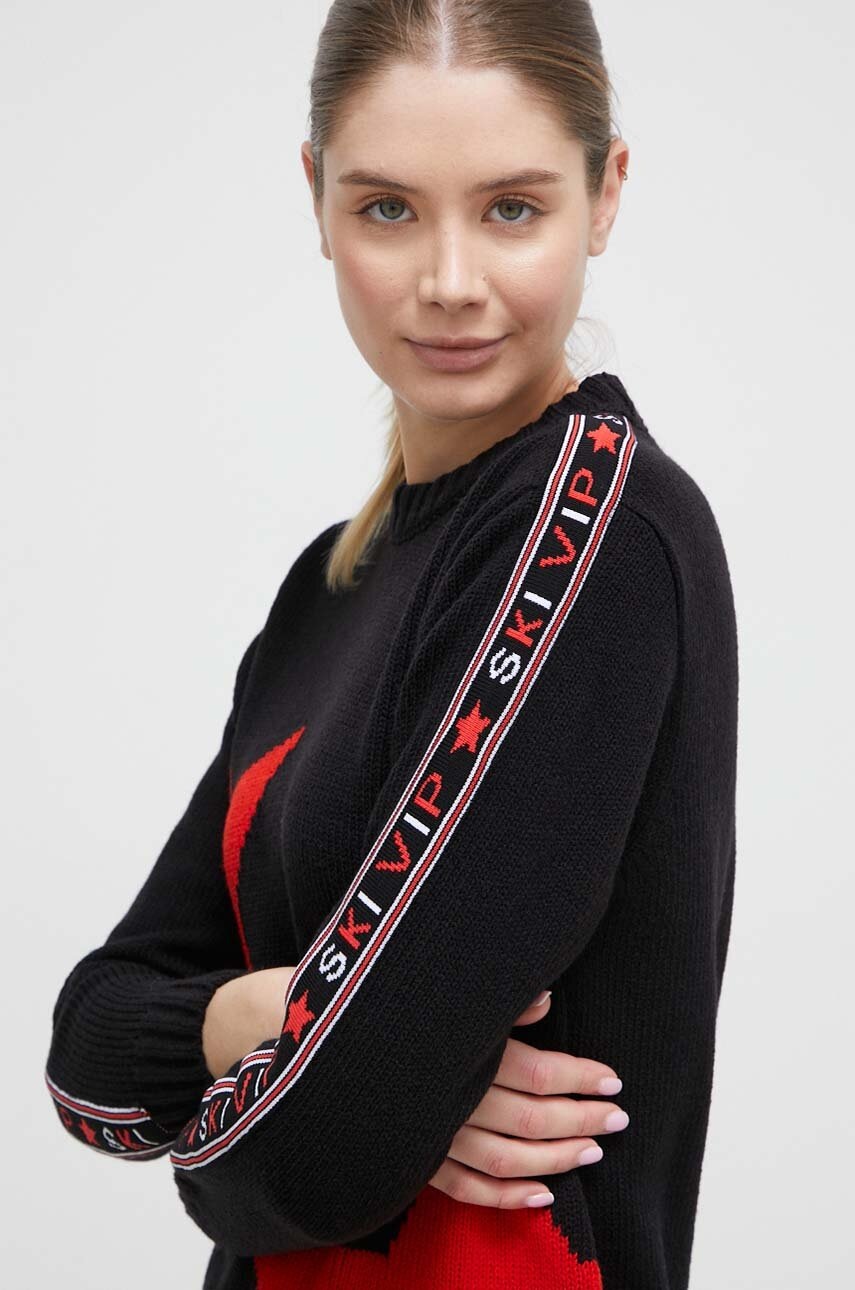 Πουλόβερ Newland Ariel χρώμα: μαύρο φωτογραφία