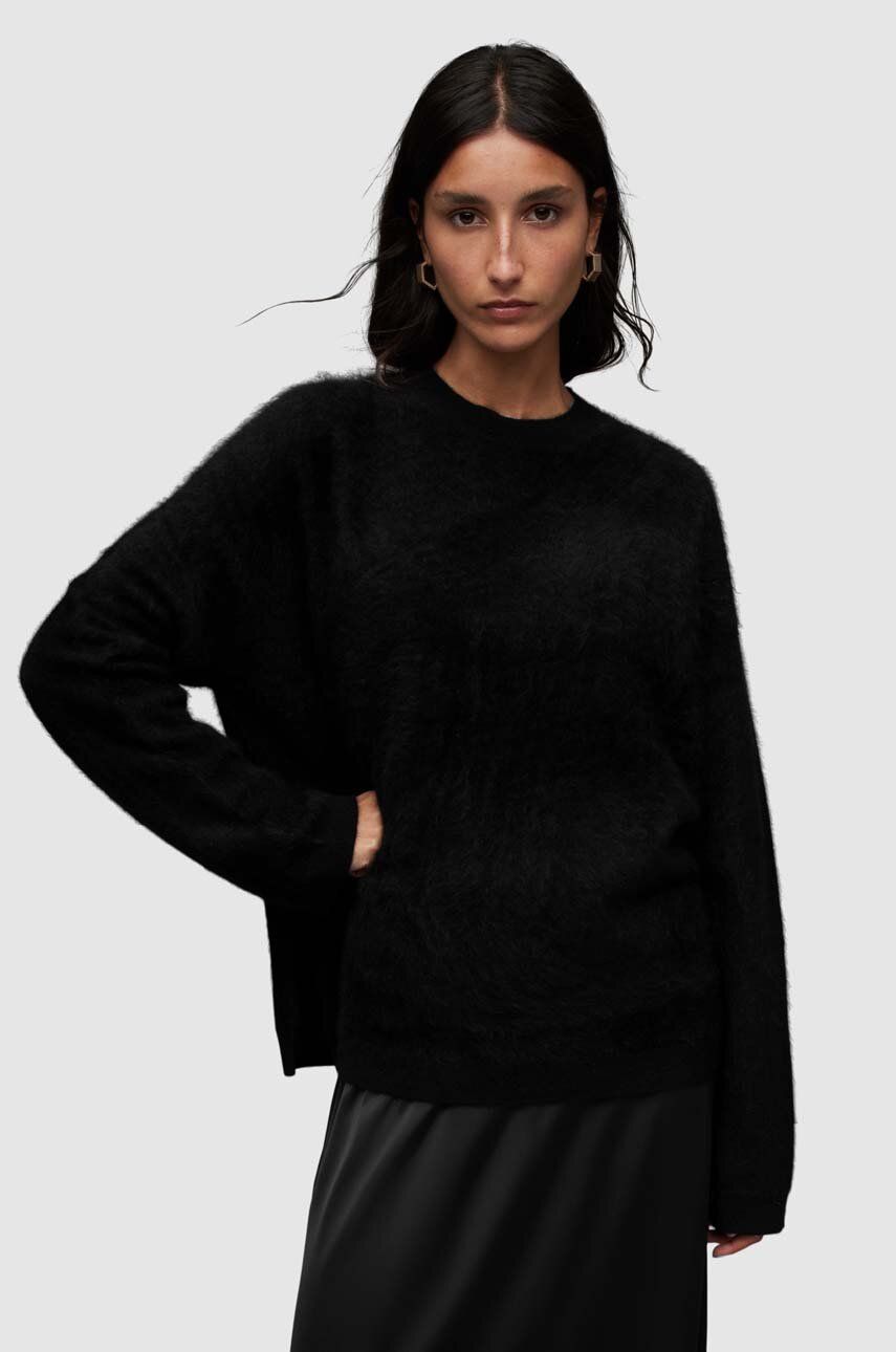 AllSaints pulover de cașmir REBEL culoarea negru
