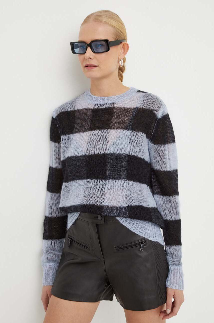 AllSaints pulover de lana Renee femei, culoarea negru, light