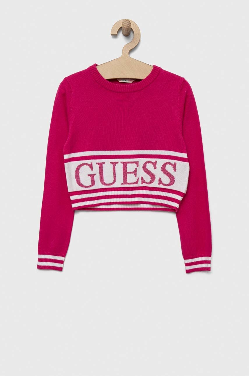 

Детский свитер Guess цвет розовый лёгкий