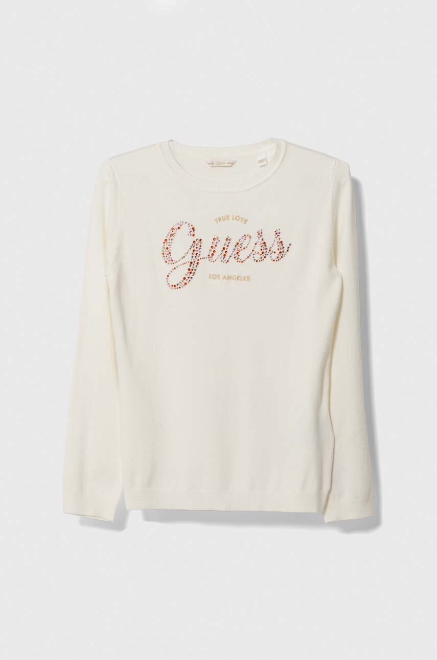 

Детский свитер Guess цвет бежевый лёгкий