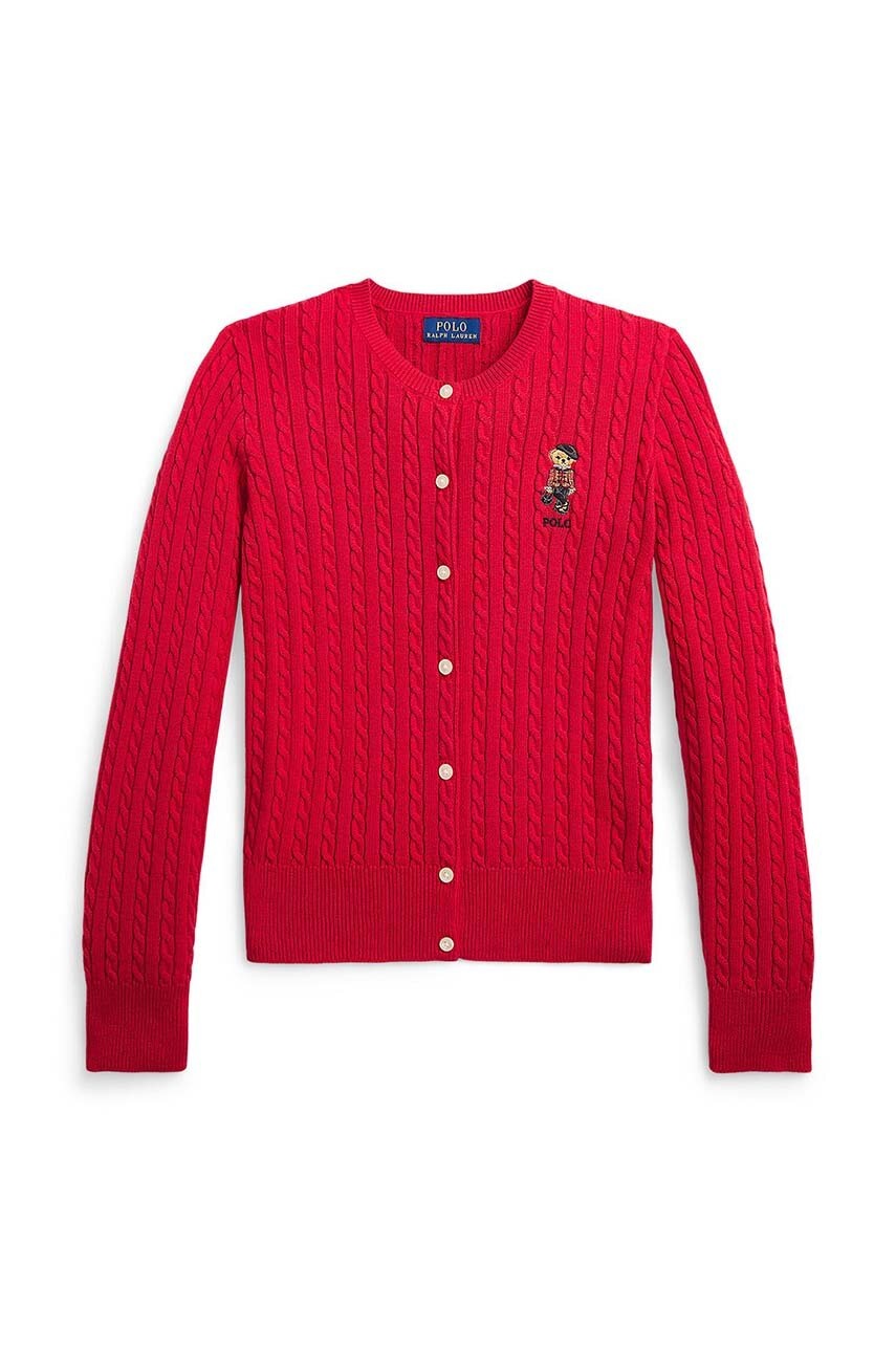 

Дитячий кардиган Polo Ralph Lauren колір червоний