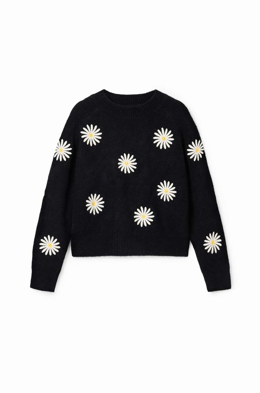 Детский свитер с примесью шерсти Desigual цвет чёрный во Львове Детский свитер с примесью шерсти Desigual цвет чёрный во Львове