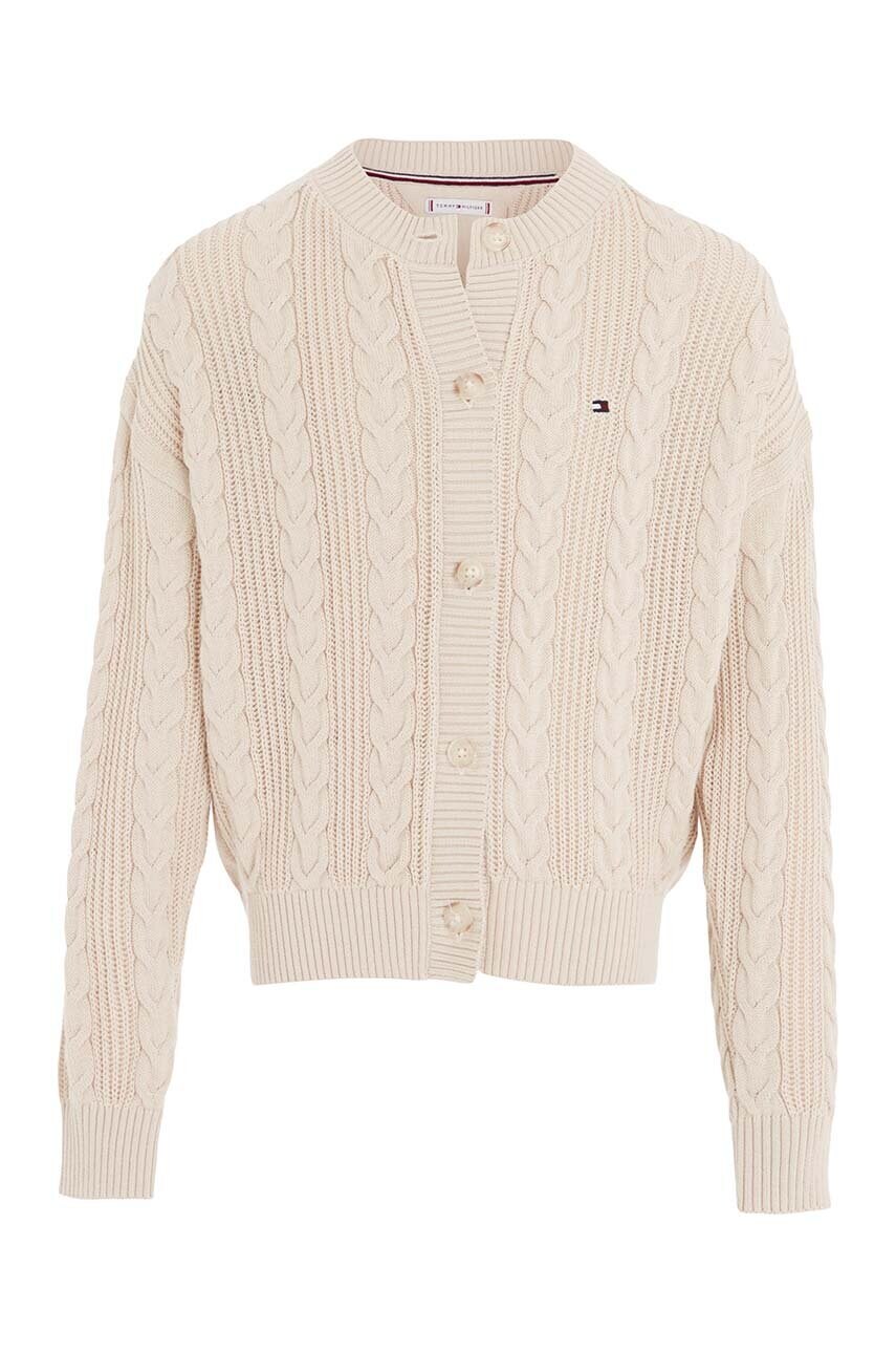 

Хлопковый кардиган Tommy Hilfiger цвет бежевый