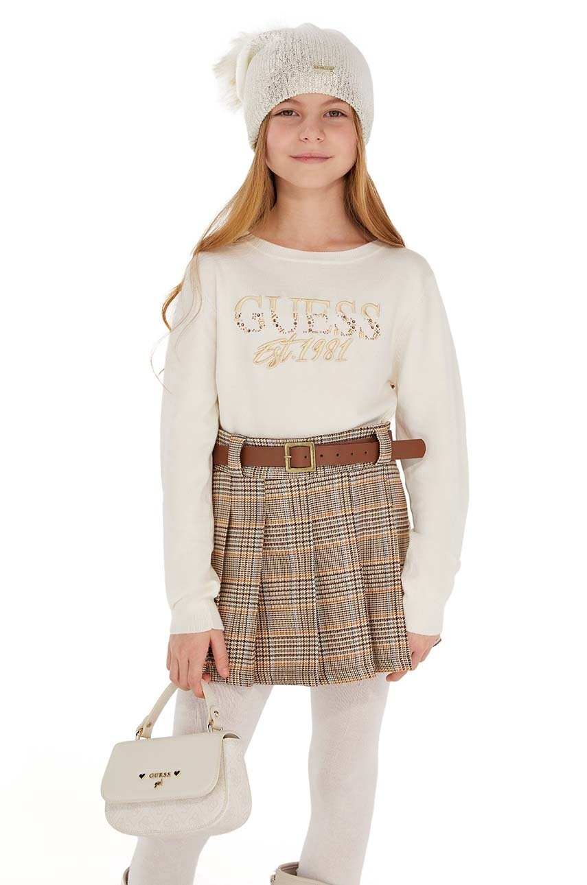 

Дитячий светр Guess колір бежевий легкий