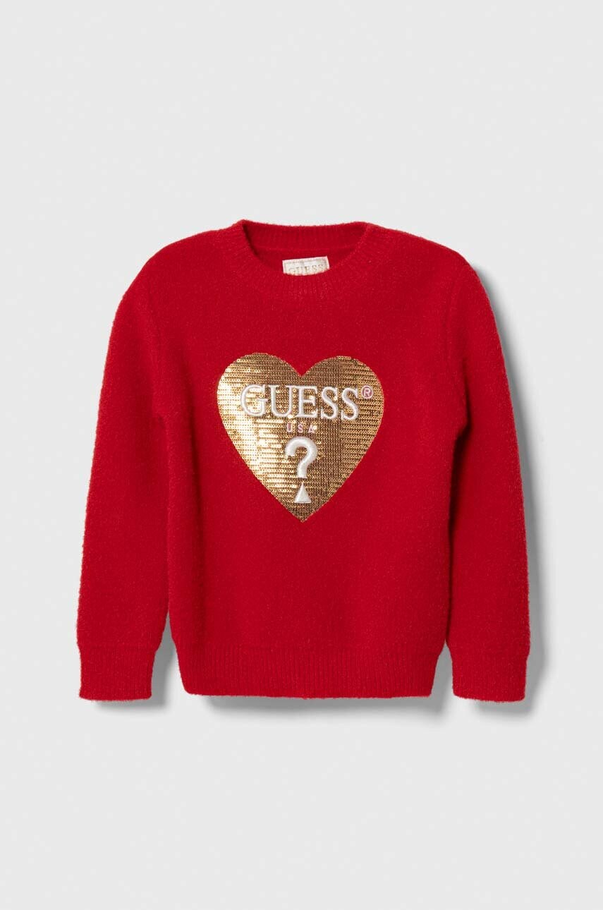 

Детски пуловер Guess в червено, Червен